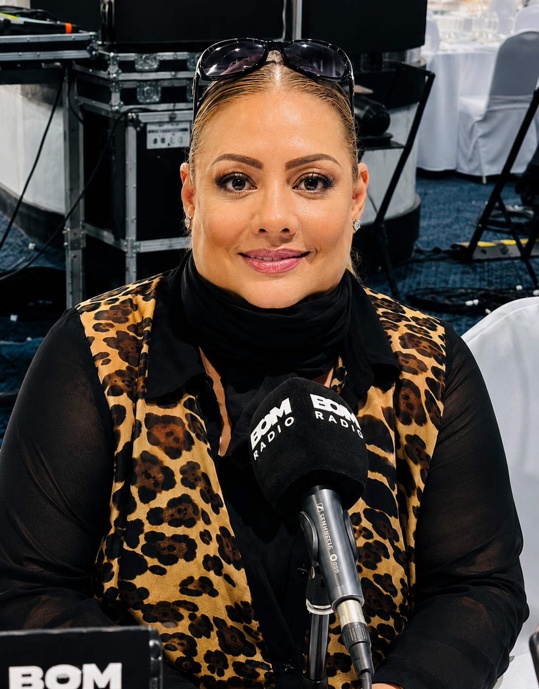 Yeidy Ramirez during a radio interview